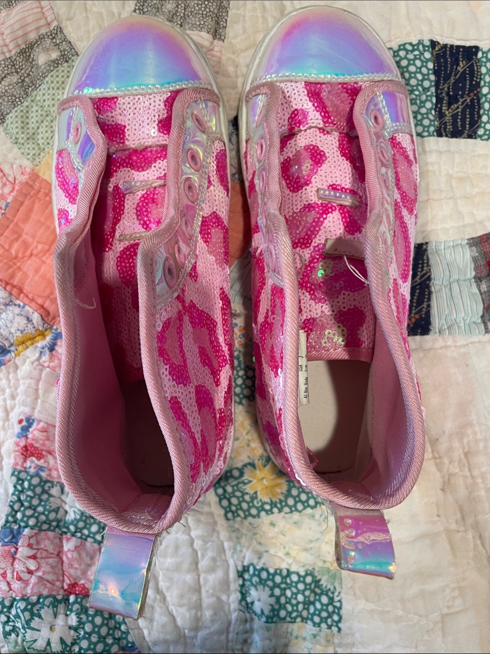 Kids JoJo Siwa pink cheetah tennis shoes